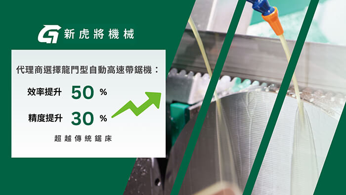 代理商選擇龍門型自動高速帶鋸機： 效率提升50%，精度增加30%，超越傳統鋸床